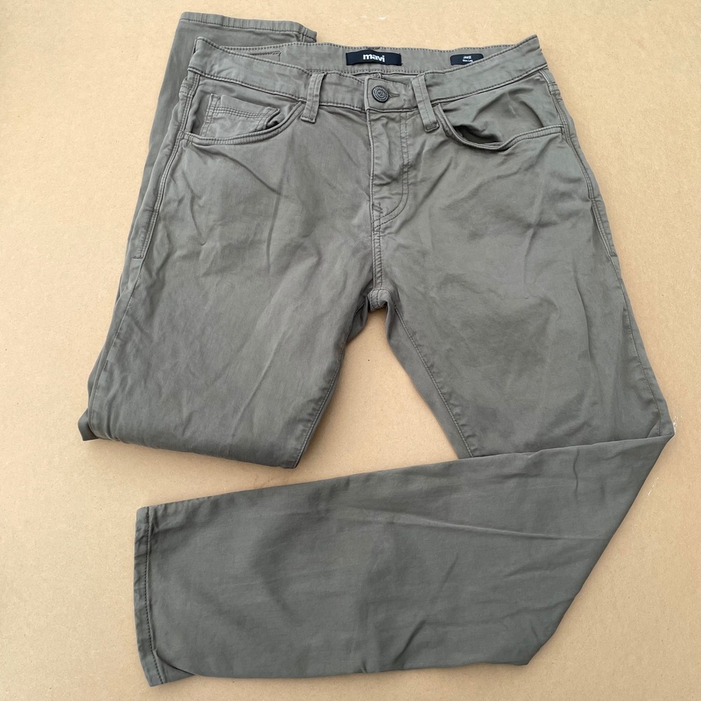 Mavi‎ Jake Slim Leg Pants Mens 30x30 Gray Casual Workwear Stretch Chino M00422